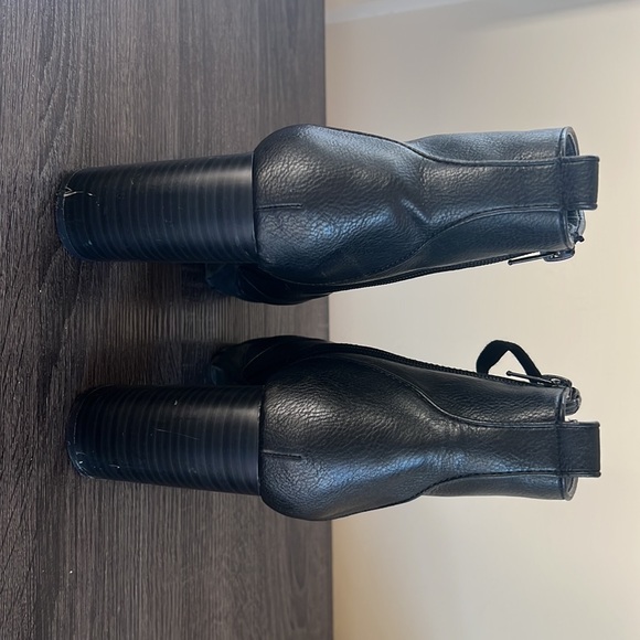 Black Lace Bootie Heels - Picture 4 of 4